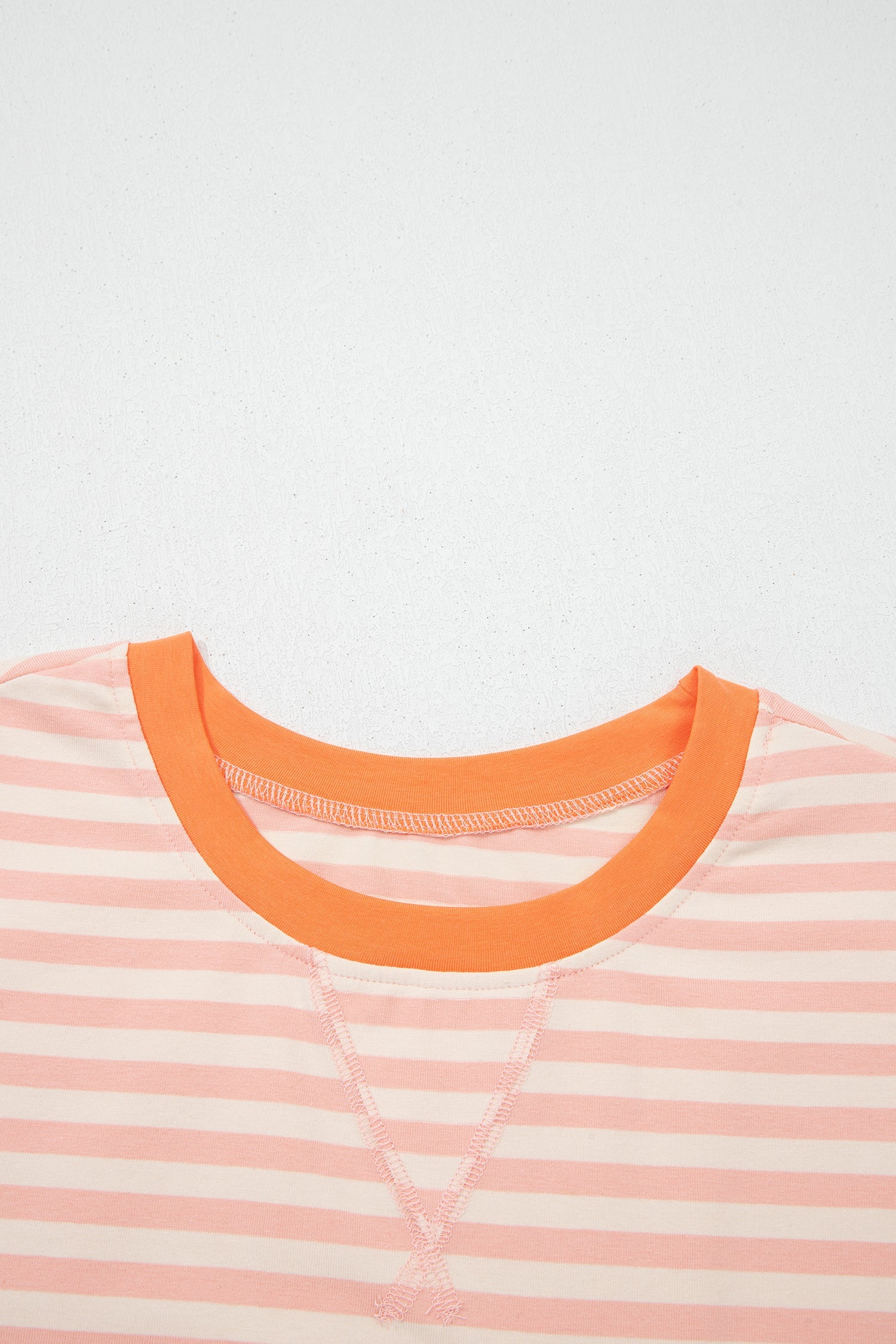 Adelina Stripe Contrast Loose Tee Set