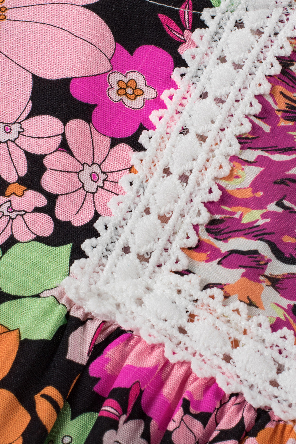 Kayla Floral Mixed Print Blouse