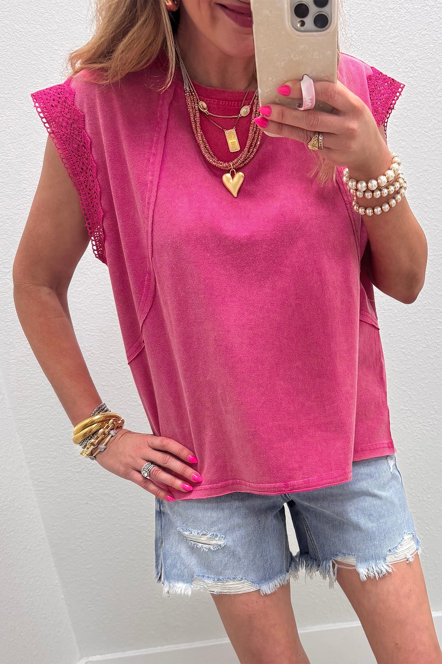 Maggie Trim Cap Sleeve Top