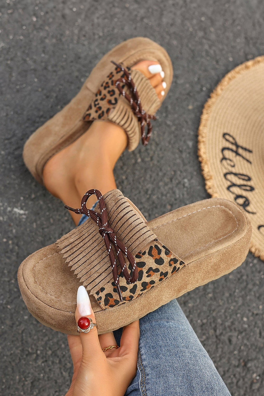 Morgan Up Detail Platform Slippers