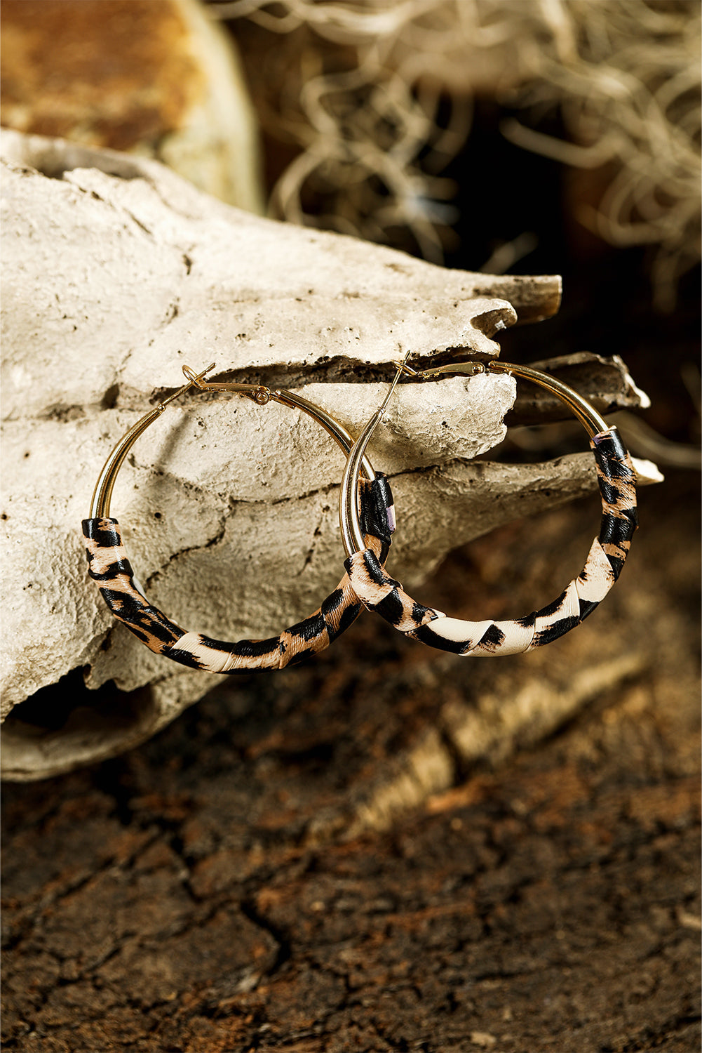 Lettie Plated Detail Hoop Earrings
