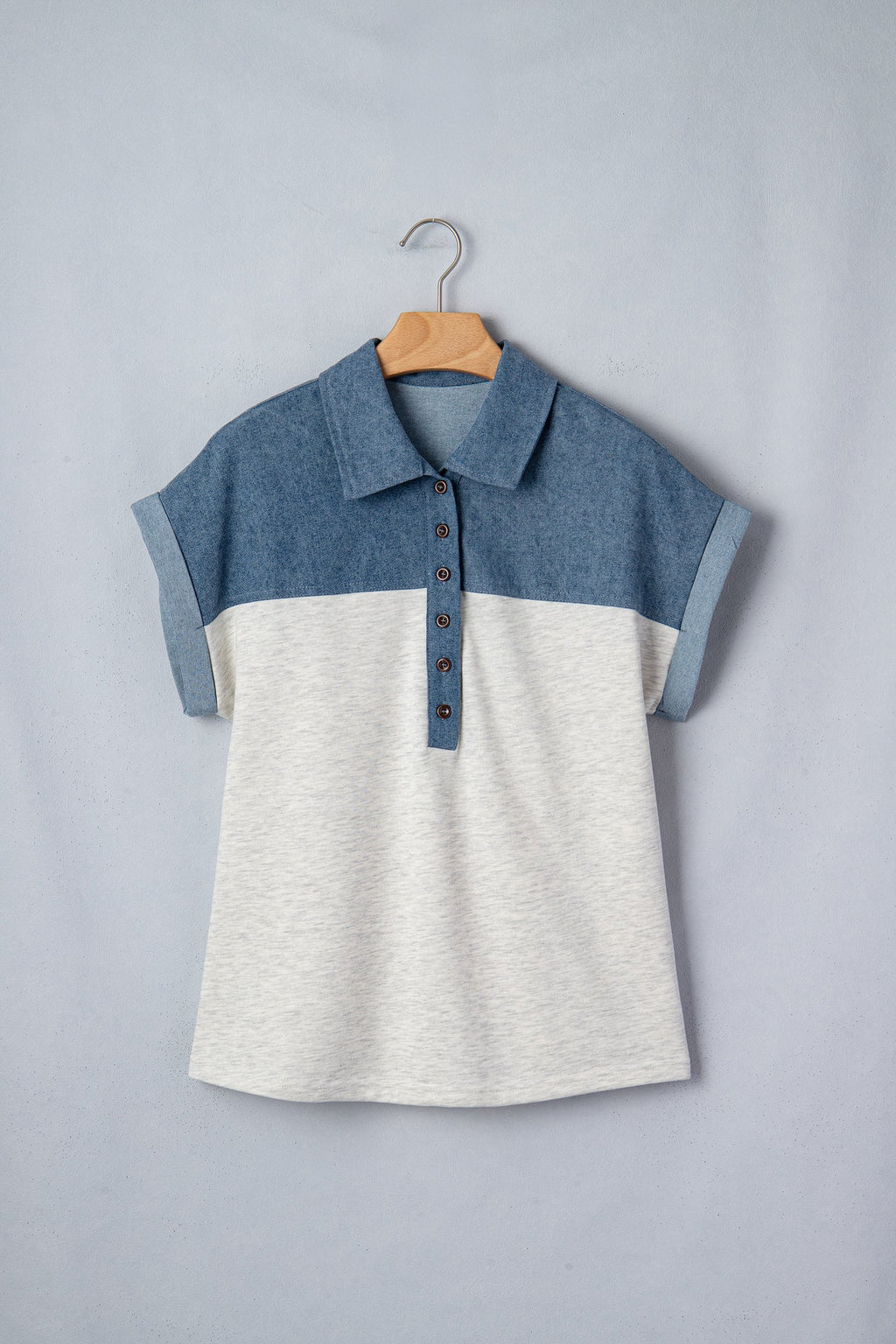 Ivey Collar Short Sleeve Top