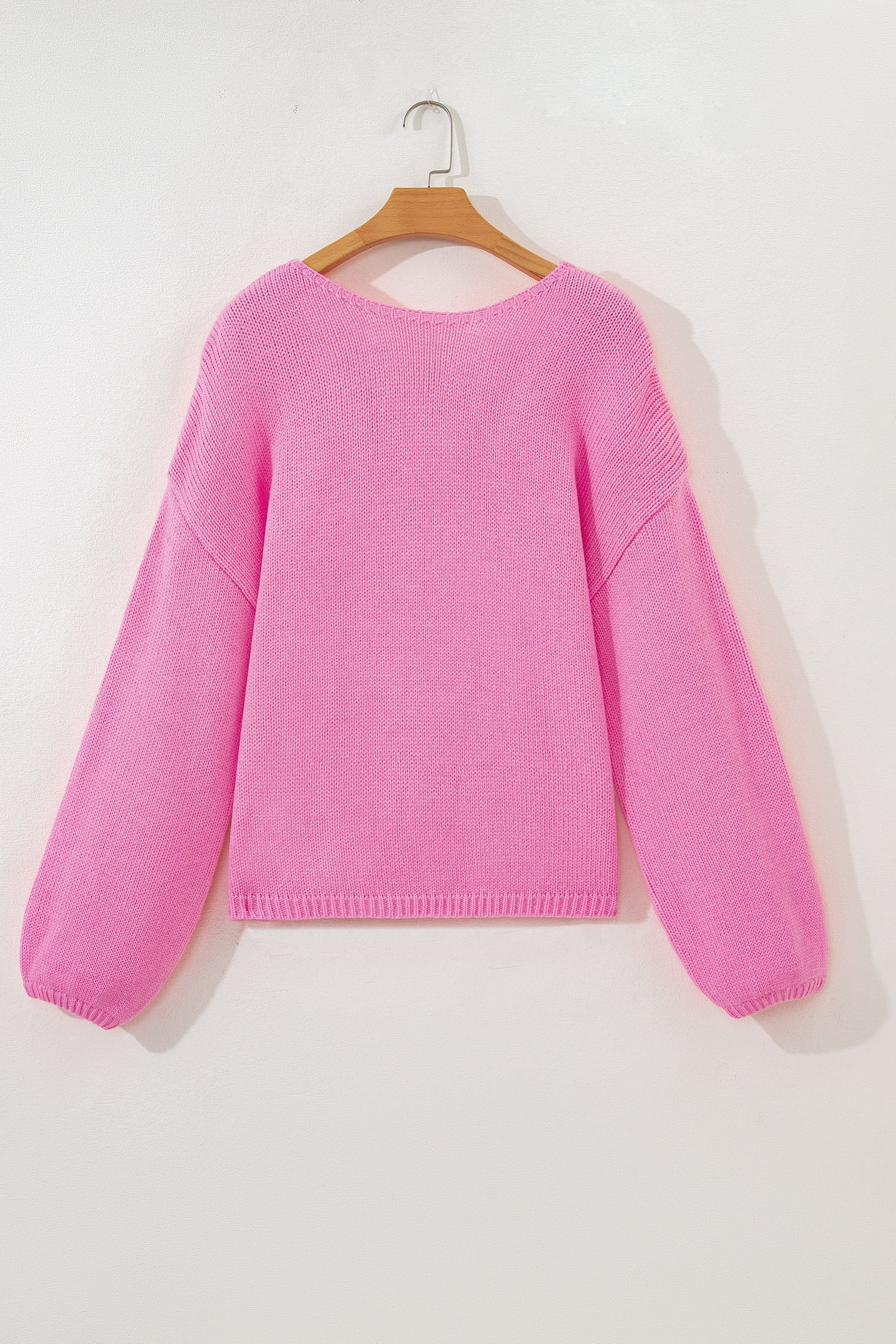 Olivia Backless Bubble Sleeve Sweater
