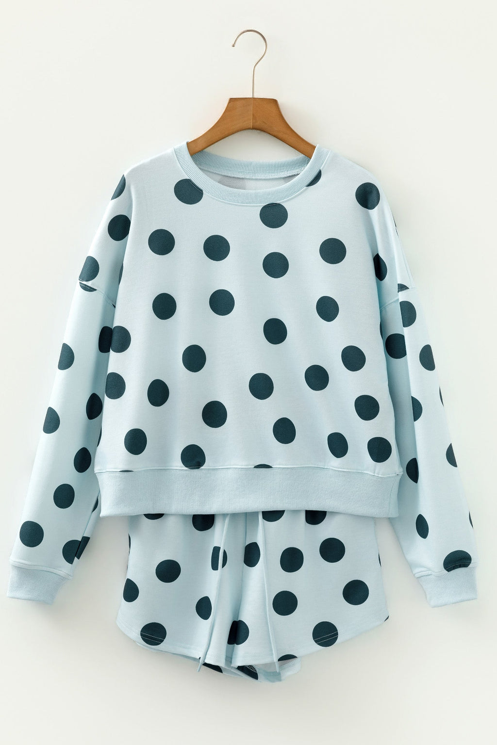 Lia Shoulder Pullover Drawstring Shorts Set