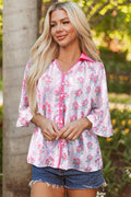 Araceli Ruffled Half Sleeve Shirt
