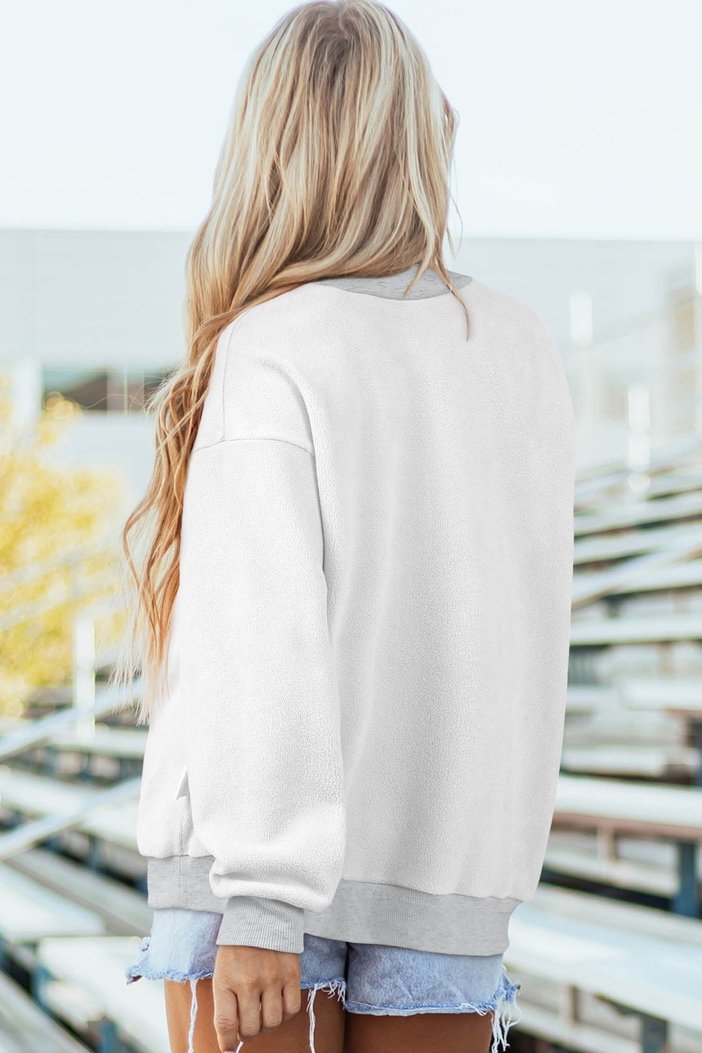 Oakleigh Print Reversible Mock Sweatshirt