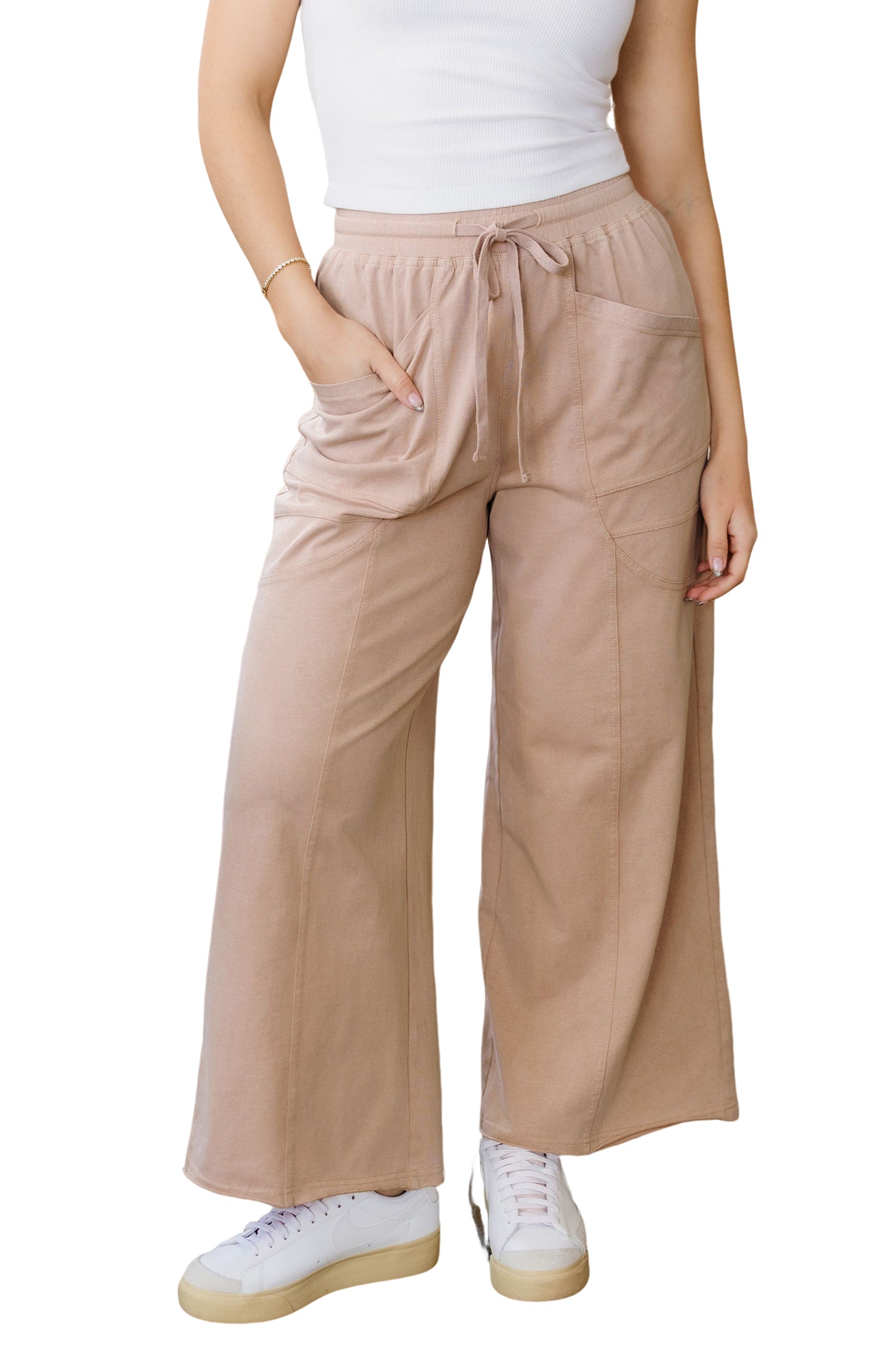 Elena Trim Wide Leg Pants
