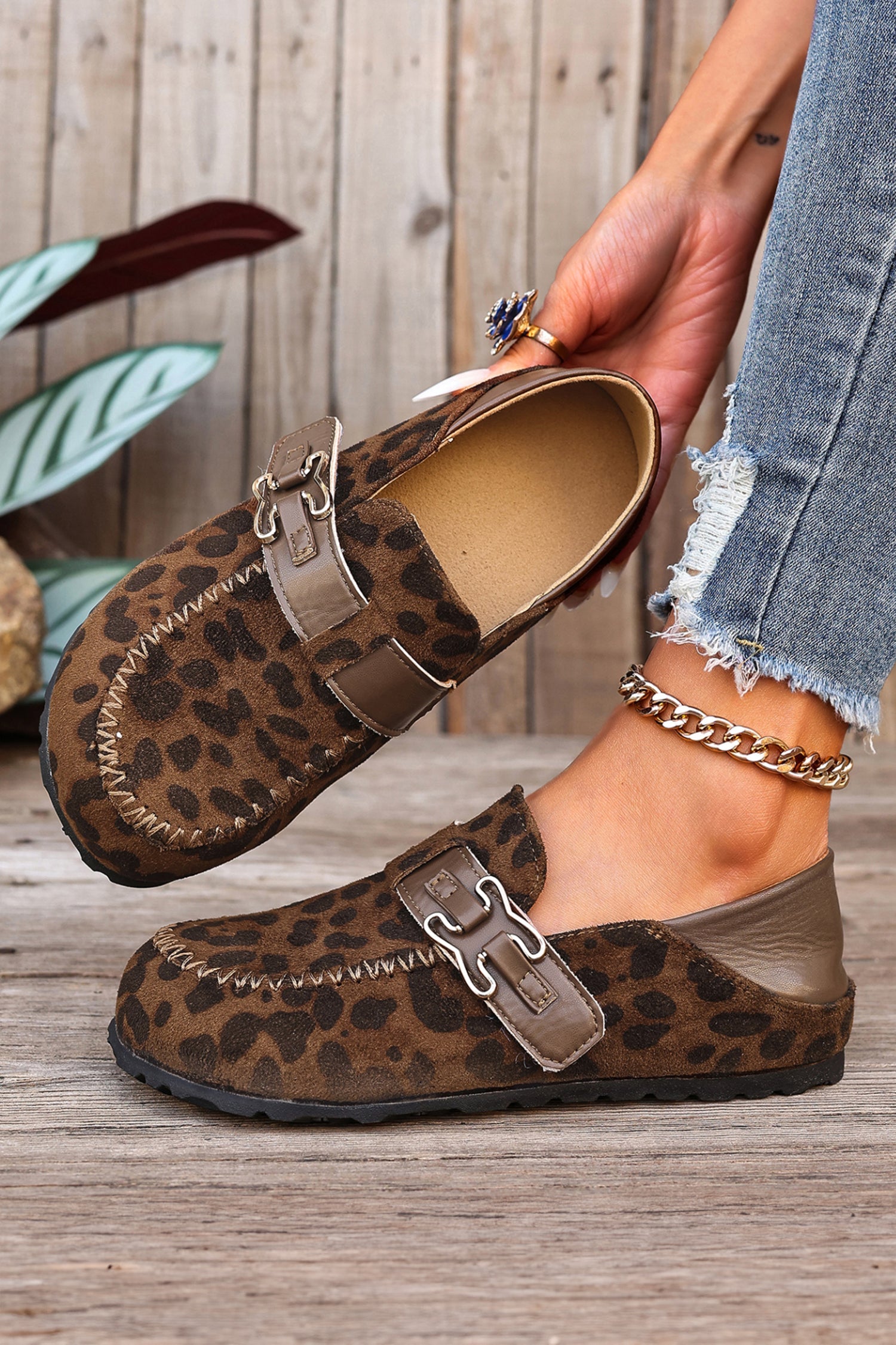 Keziah Buckle Slip On Shoes