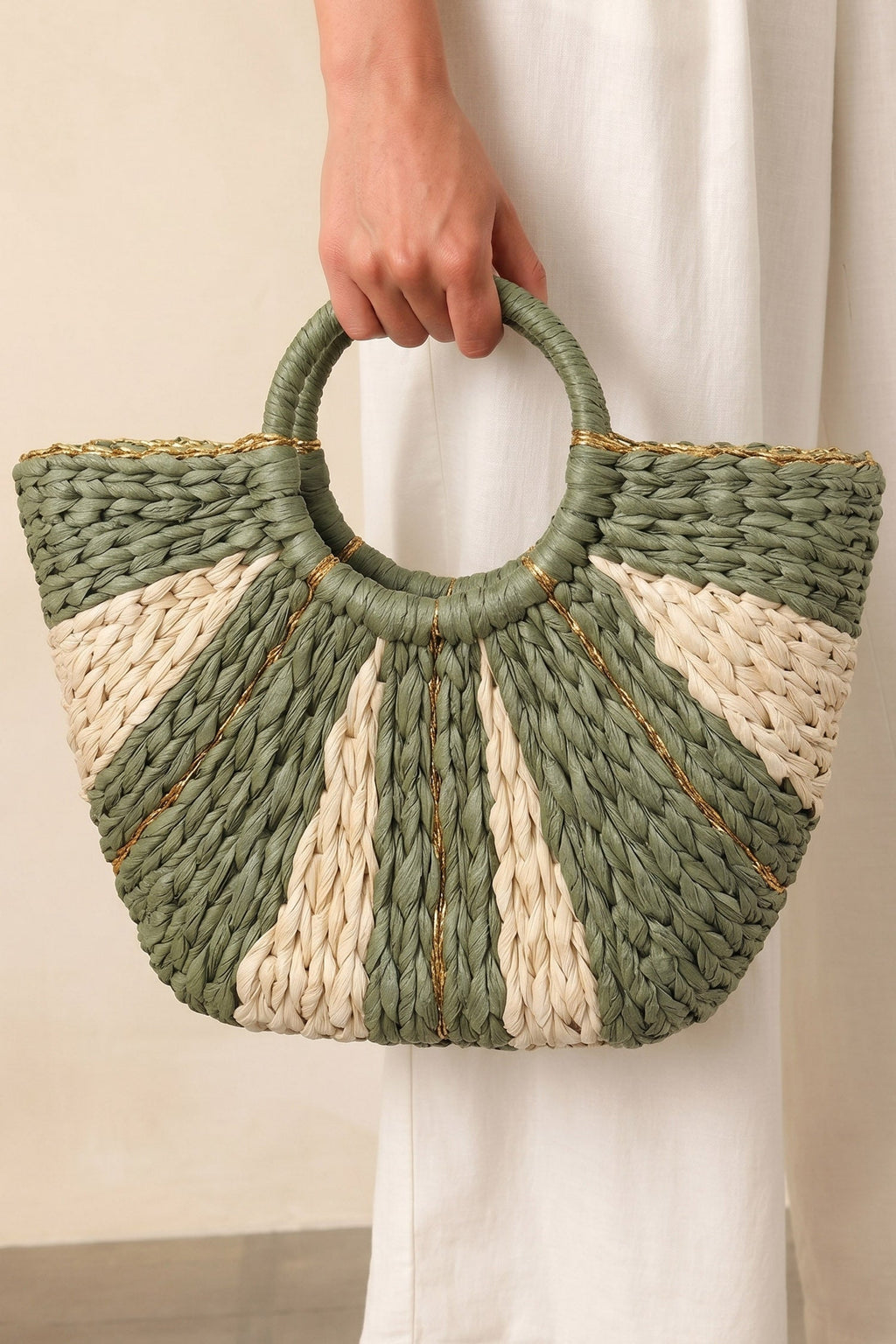 Rachel Handwoven Straw tote Bag