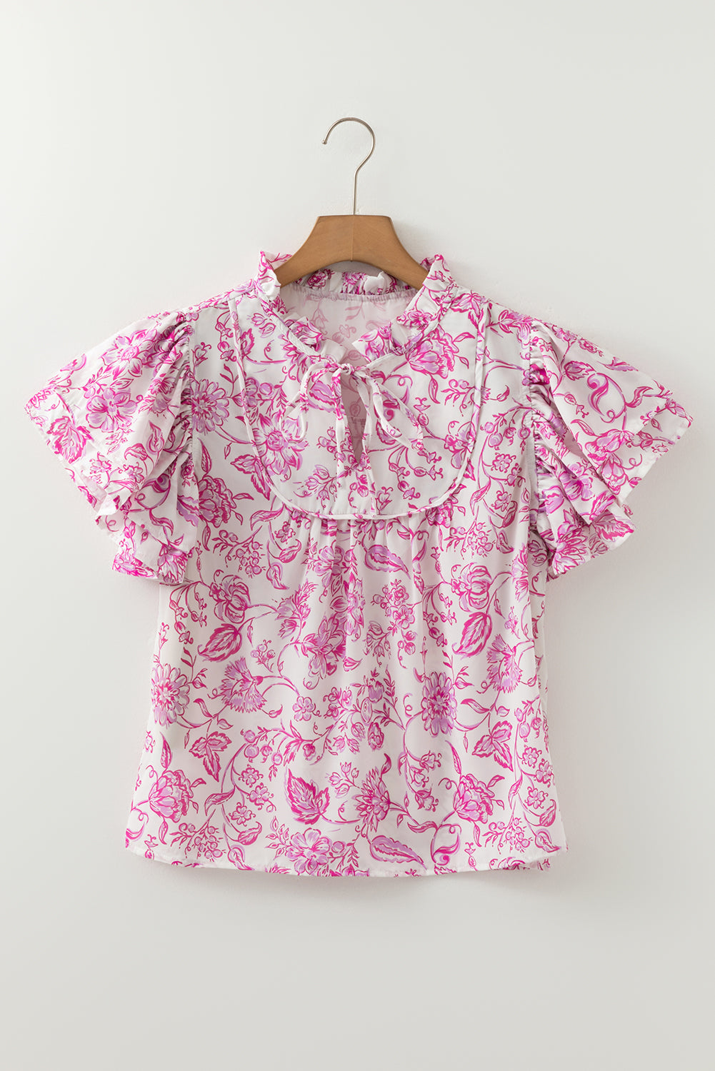 Hunter Ruffle Sleeve Blouse Top