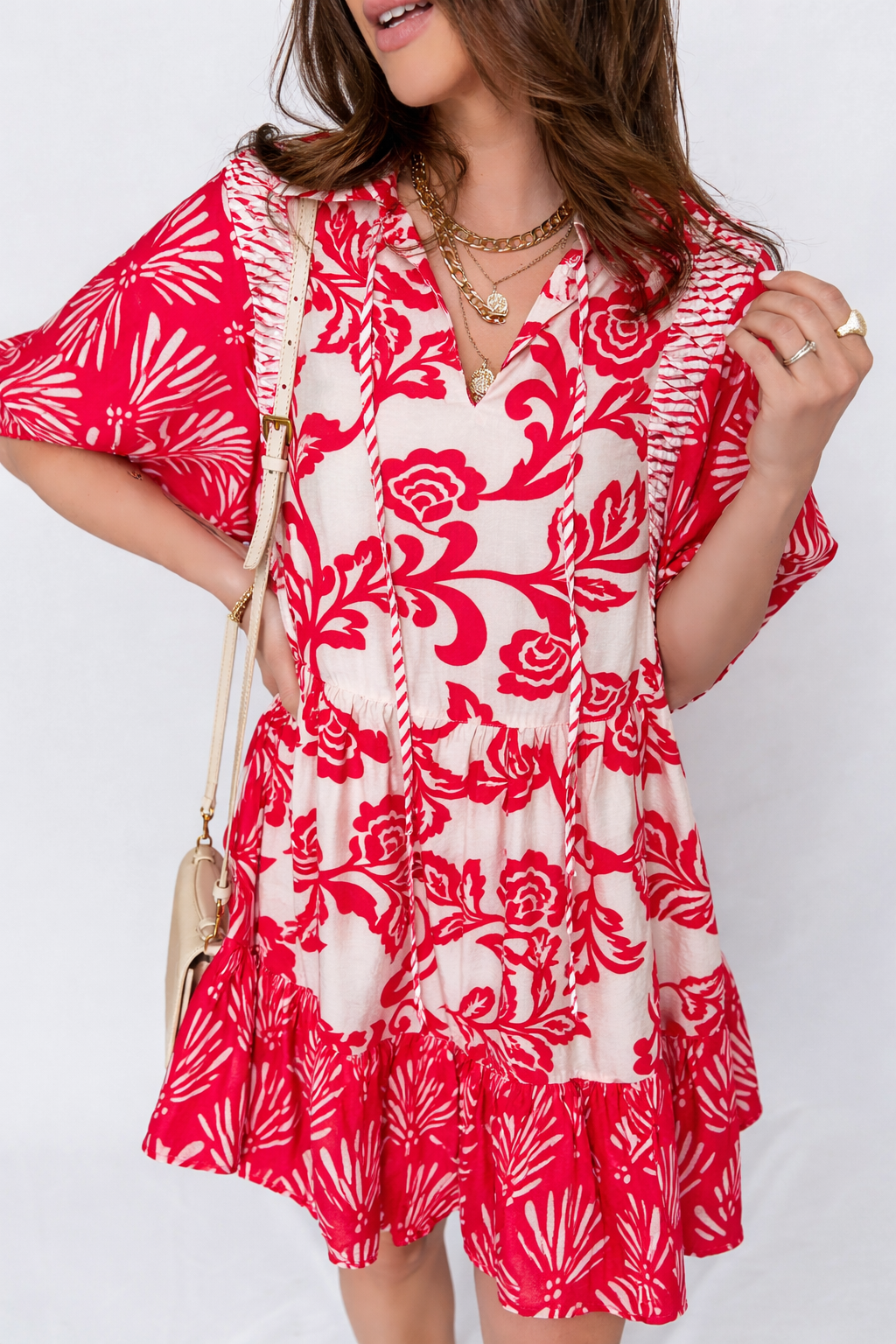 Ariel Loose Flower Mini Dress