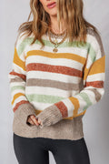 Vivian Stripe Crew Neck Sweater