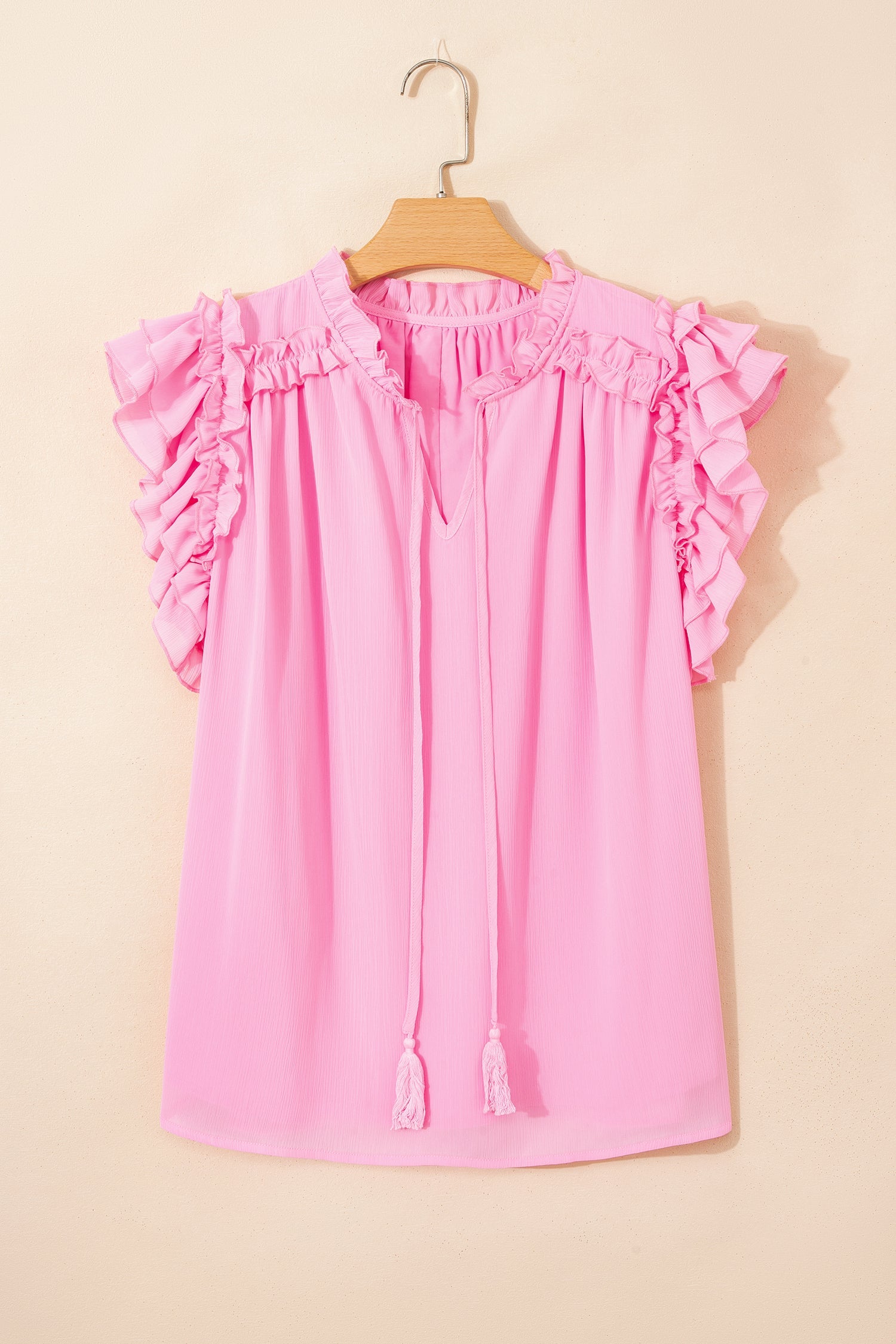Milena Ruffle Short Sleeve PLUS Blouse