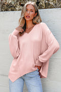 Talinia Shoulder Loose Blouse Long Sleeve Top