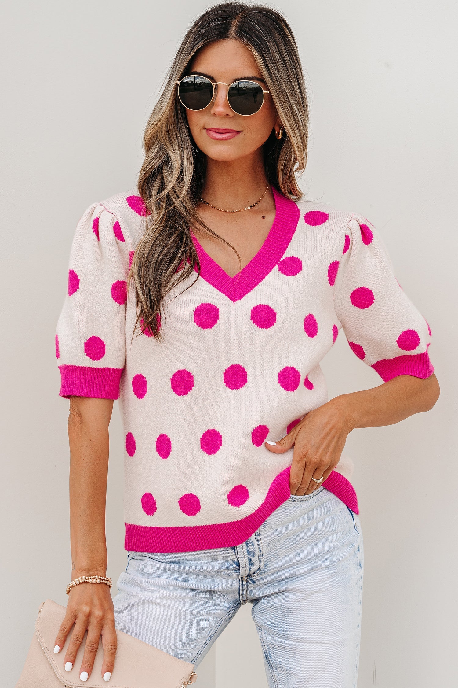 Alexia Puff Short Sleeve Sweater