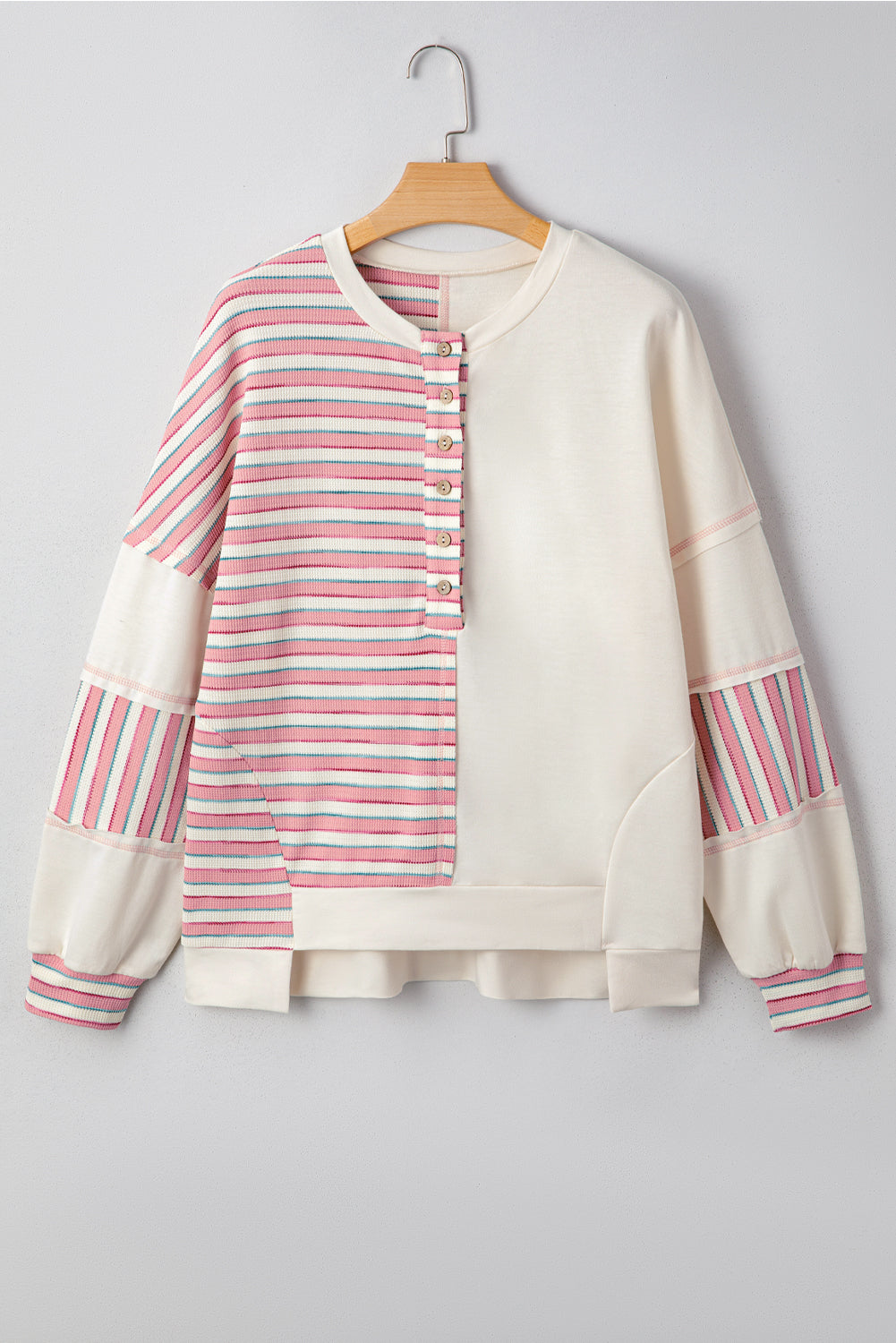 Aadhya Patchwork Oversized Pullover Top
