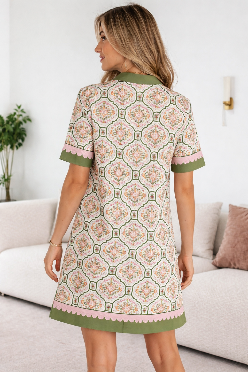 Galilea Sleeve Loose Mini Dress
