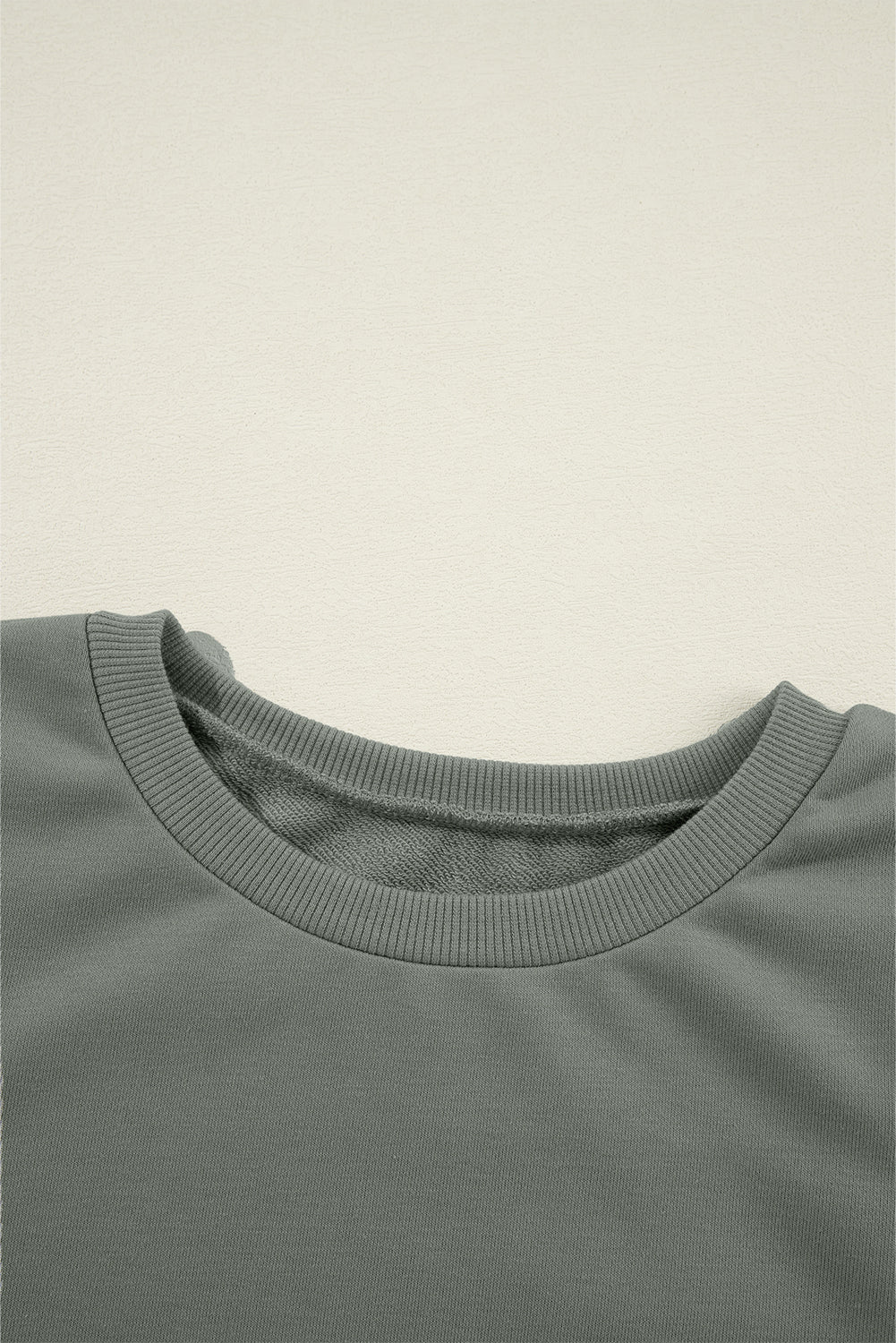 Valerie Solid Patchwork Sleeve Sweatshirt