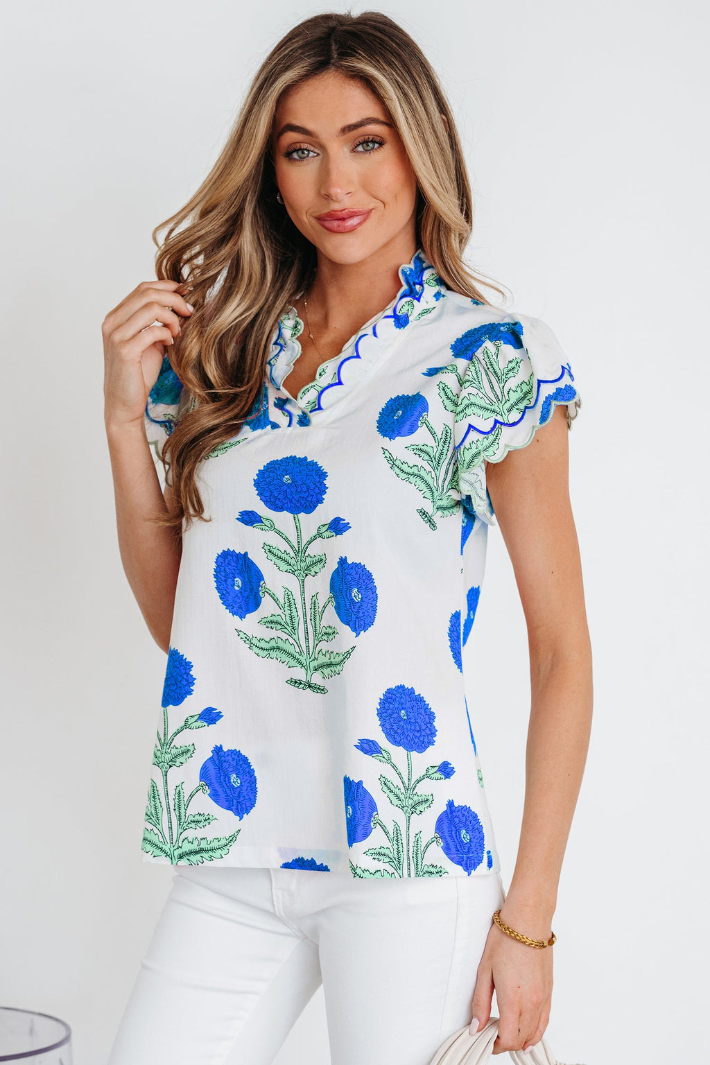 Raegan Detail Short Sleeve Blouse