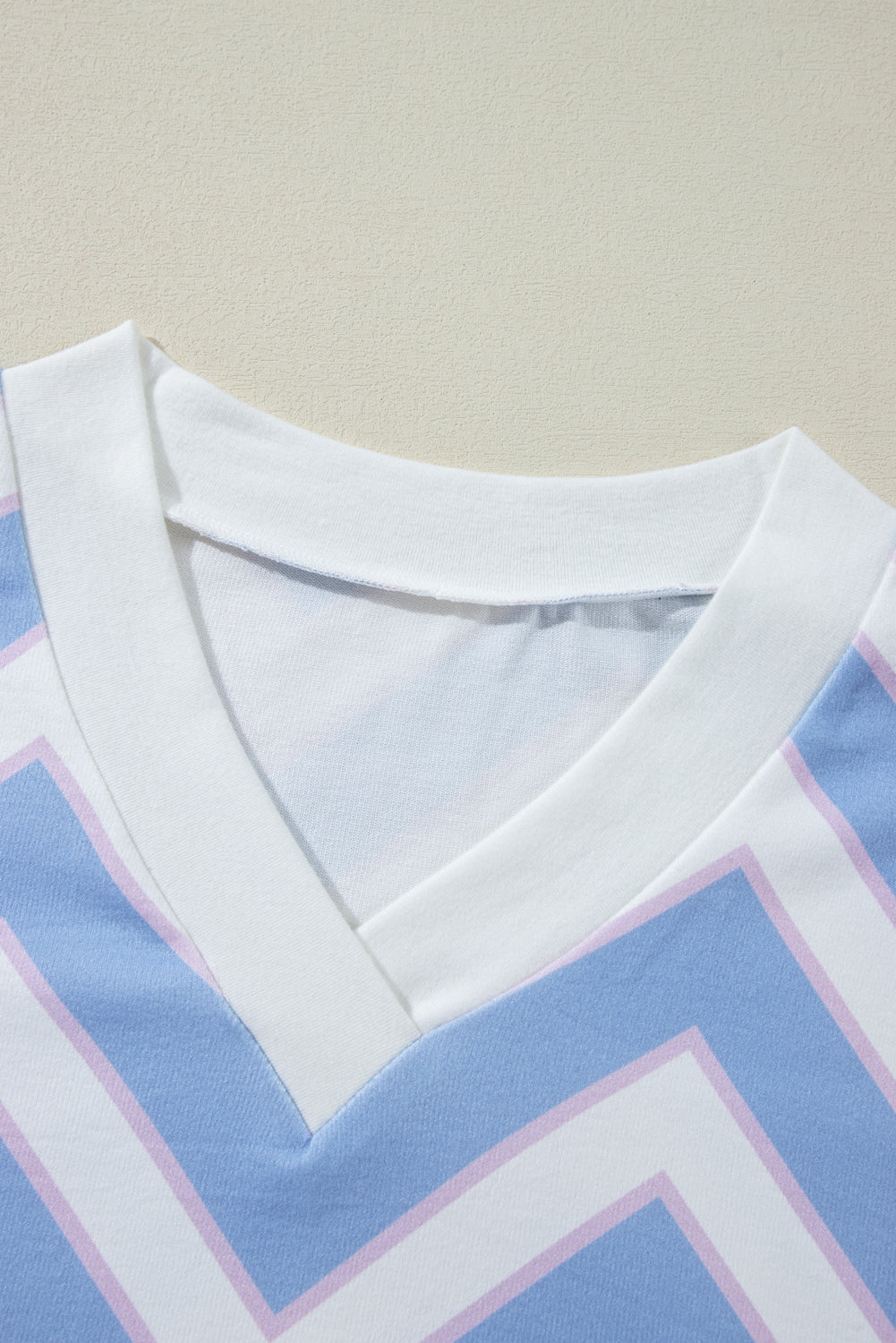 Whitney Striped Print Oversized Top