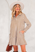 Yamileth Shirt Mini Dress Long Sleeve Top