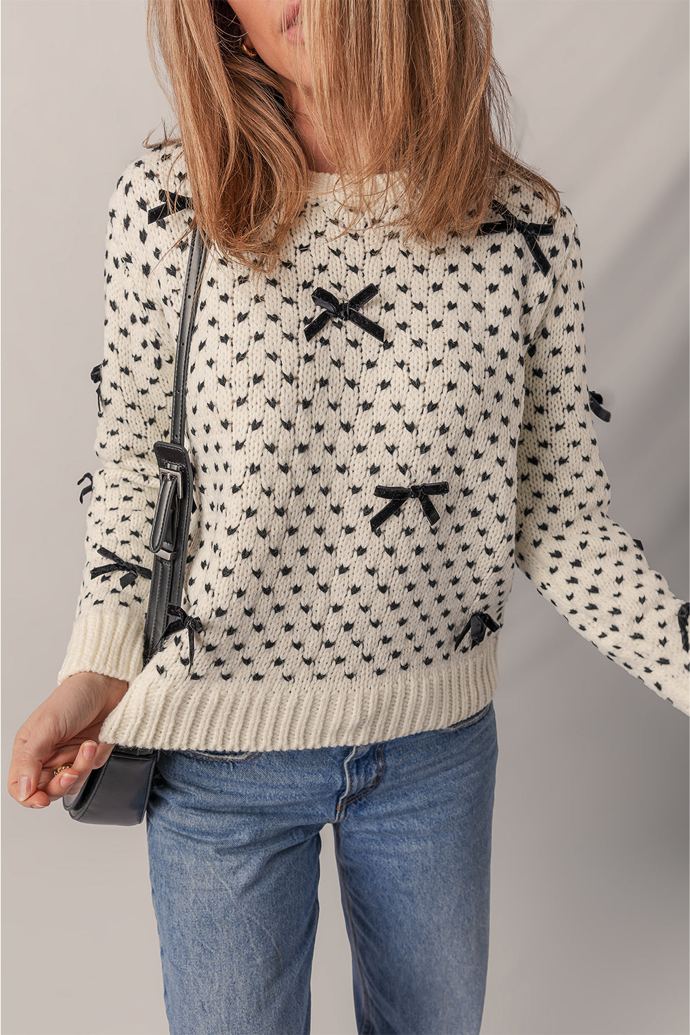 Scarlett Contrast Ribbed Edge Sweater
