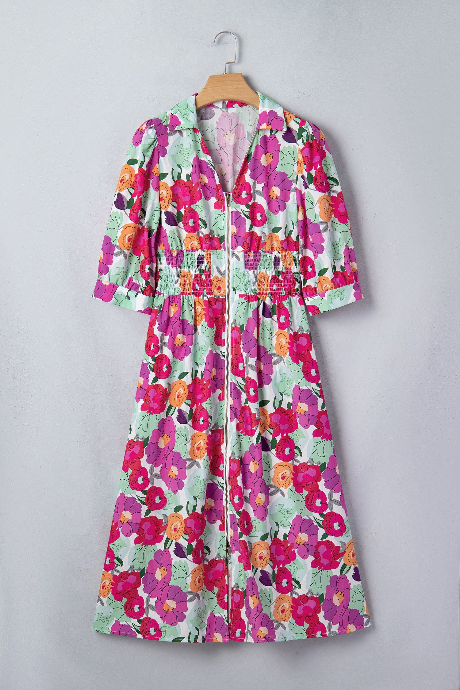 Lisa Puffy Half Sleeve Dress
