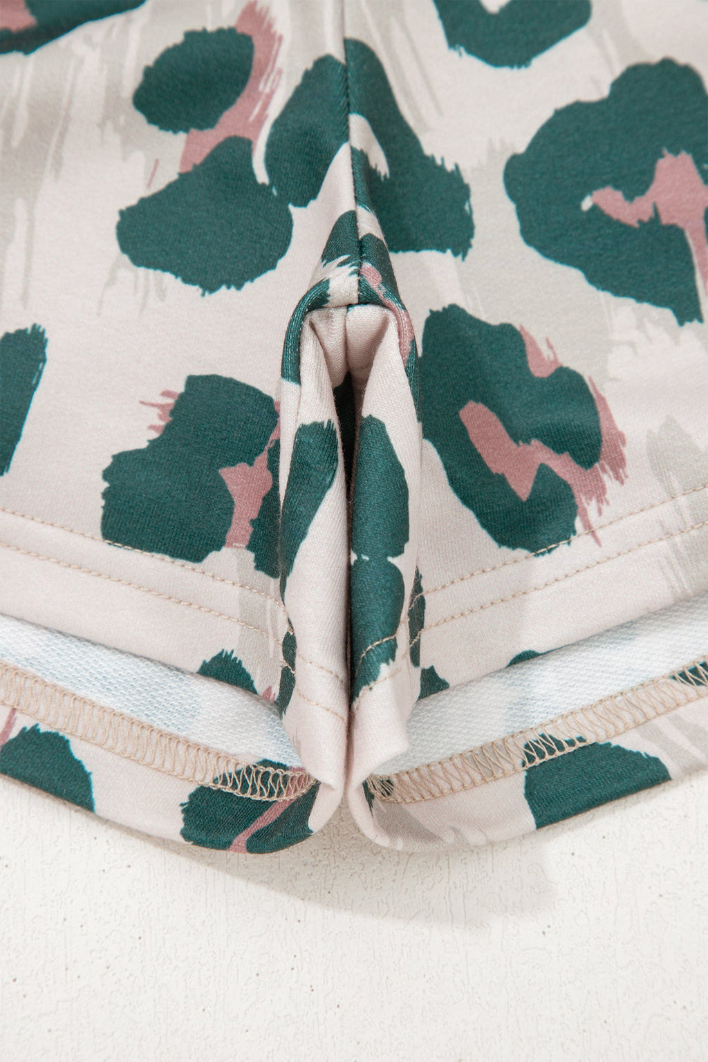 Arleth Print Contrast Trim Top