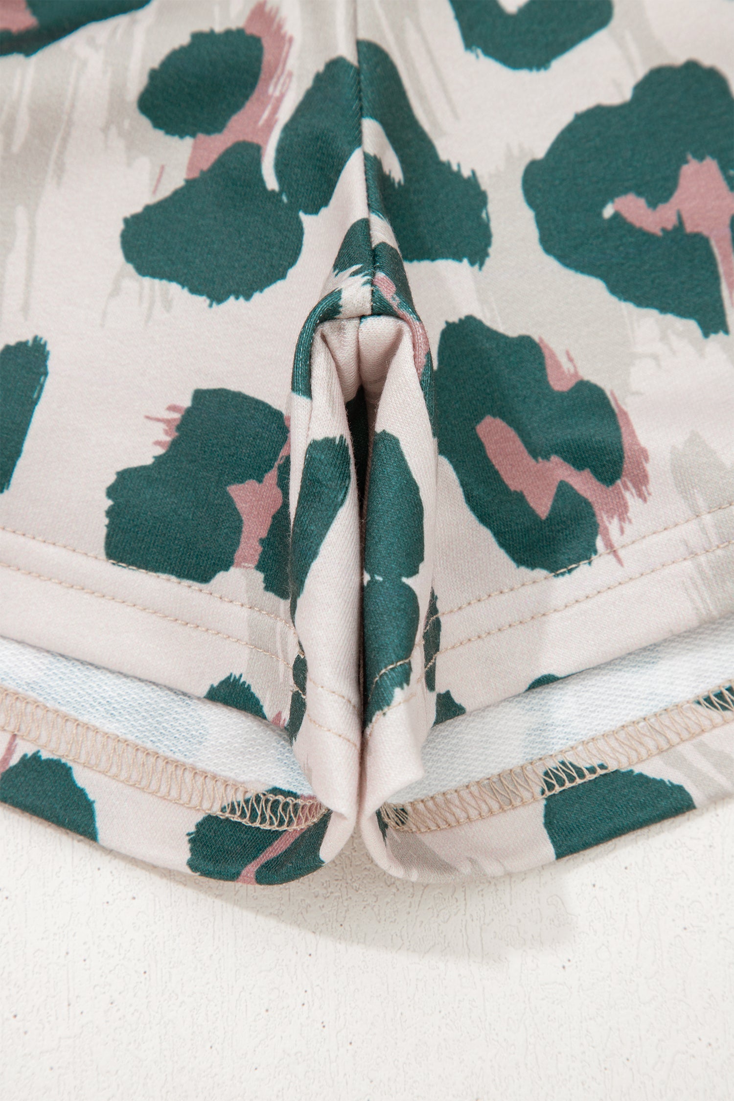 Arleth Print Contrast Trim Top