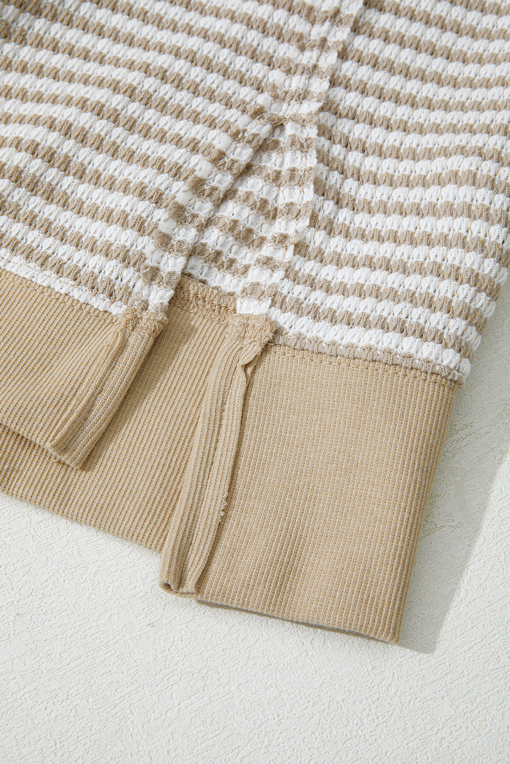 Vanessa Knit Ribbed Trim Long Sleeve PLUS Top