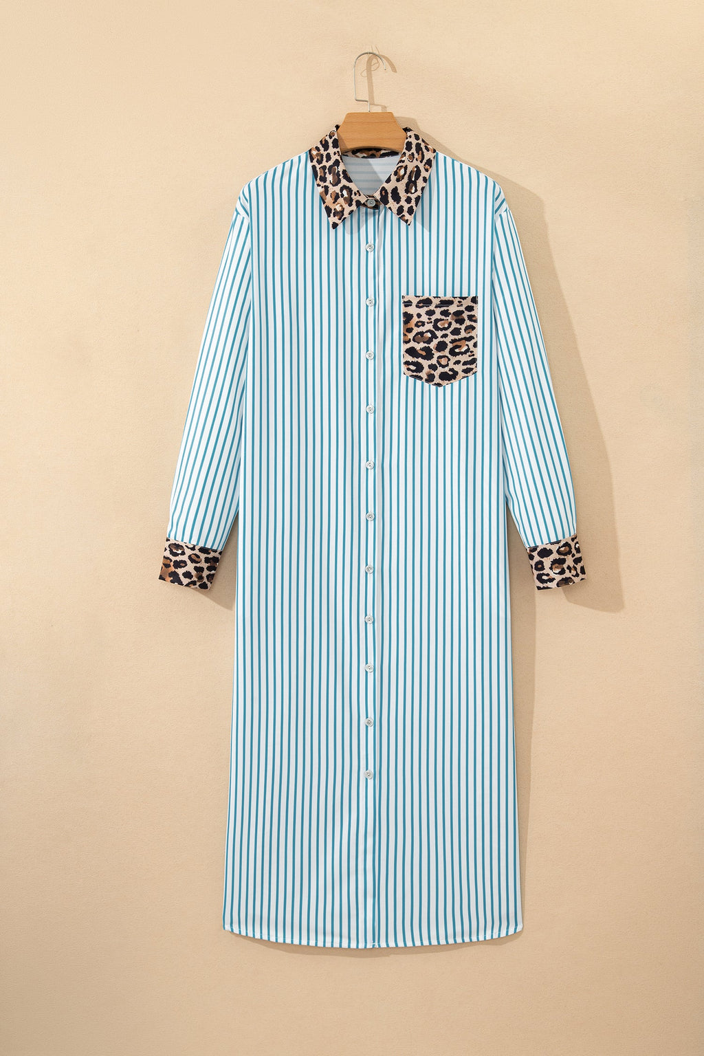 Savannah Contrast Patchwork Long Shirt