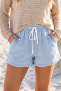 Honey Elastic Waist Casual Shorts