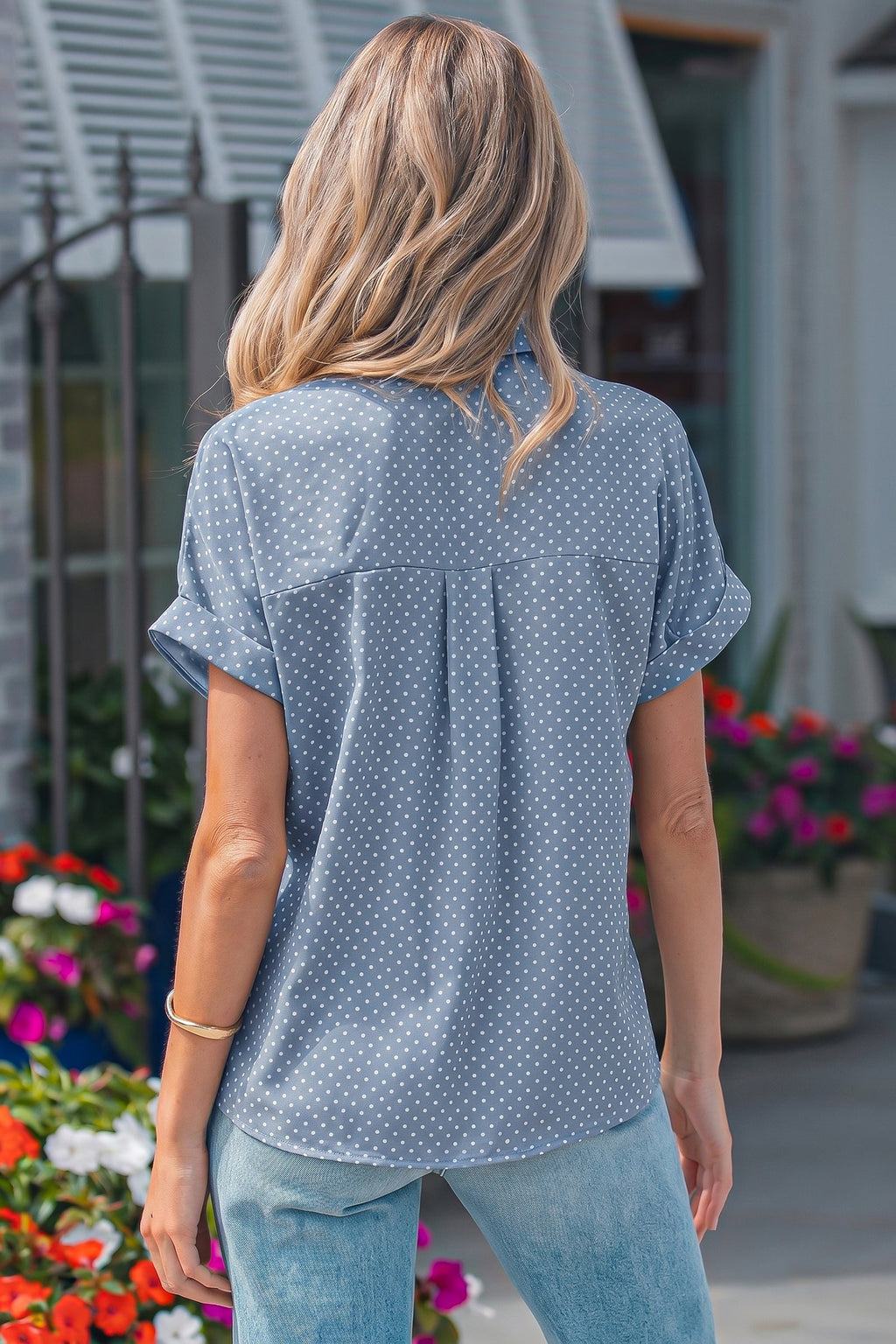 Brianna Cuffed Short Sleeve Shirt