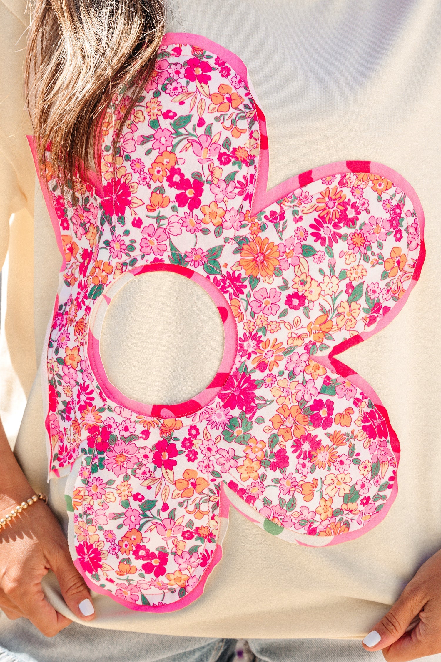 Poppy Big Flower Oversize Tee
