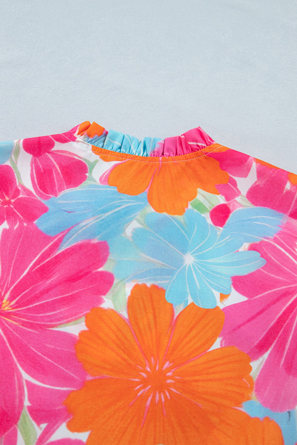 Louise Ruffle Trim Sleeveless Blouse
