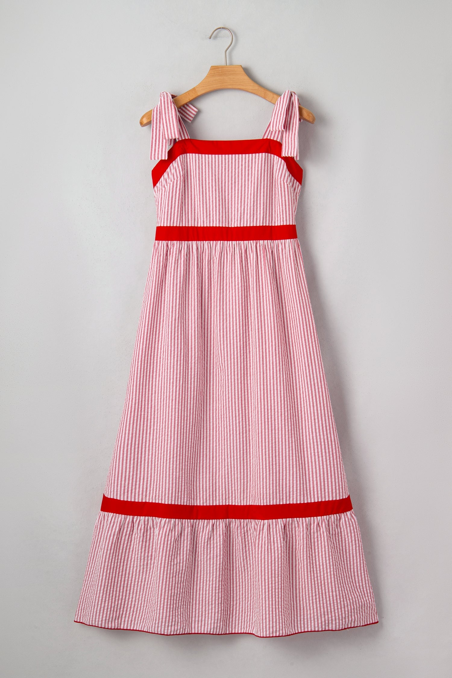 Rose Ruffle Hem Maxi Dress