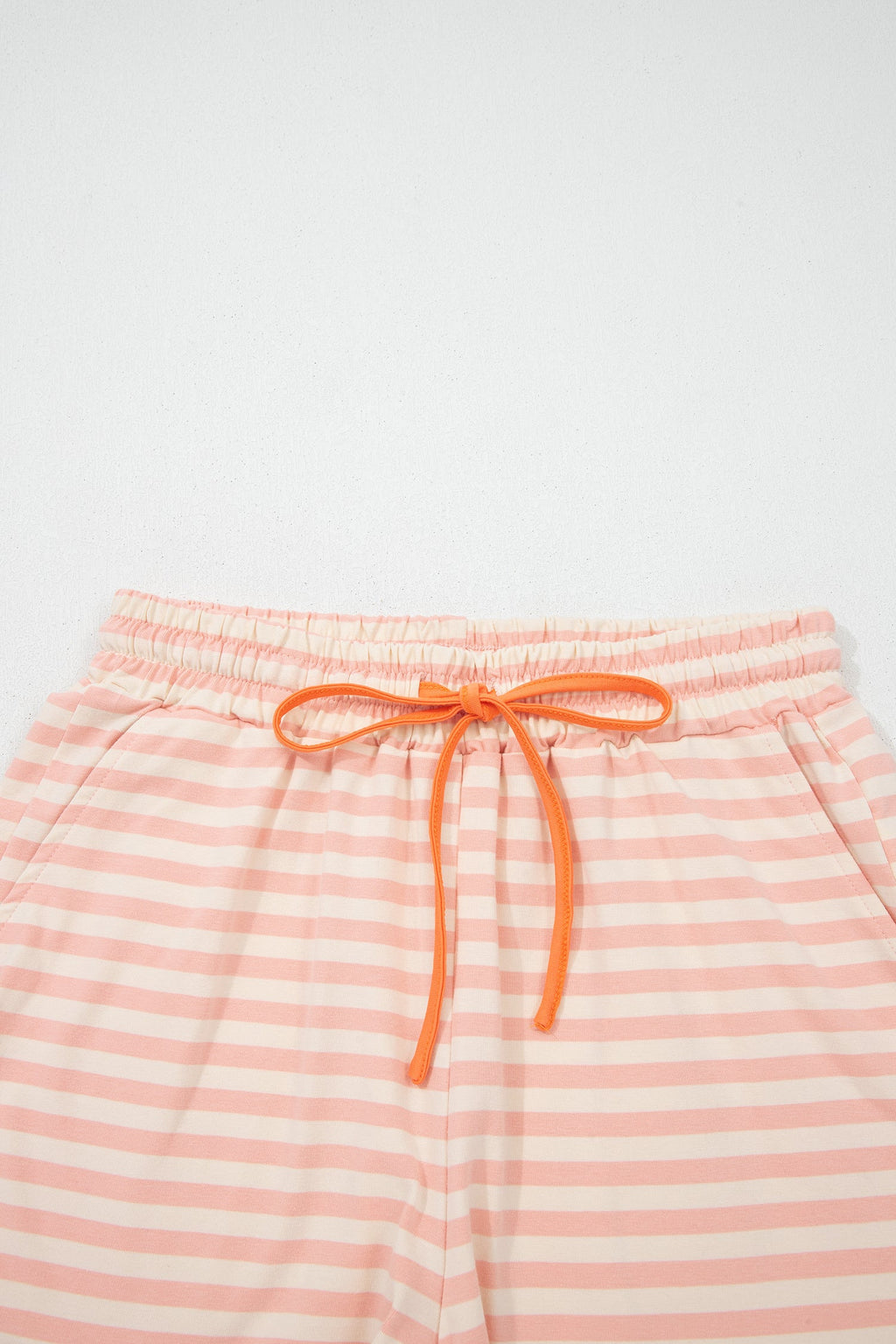 Adelina Stripe Contrast Loose Tee Set
