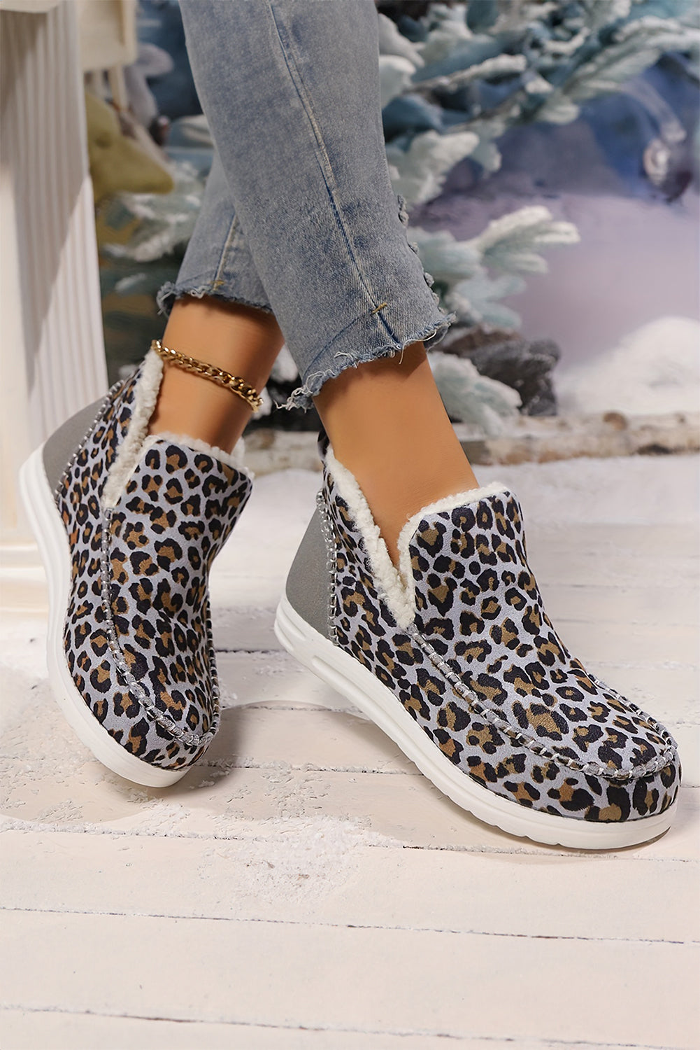 Madison Flat Winter Fur Boots