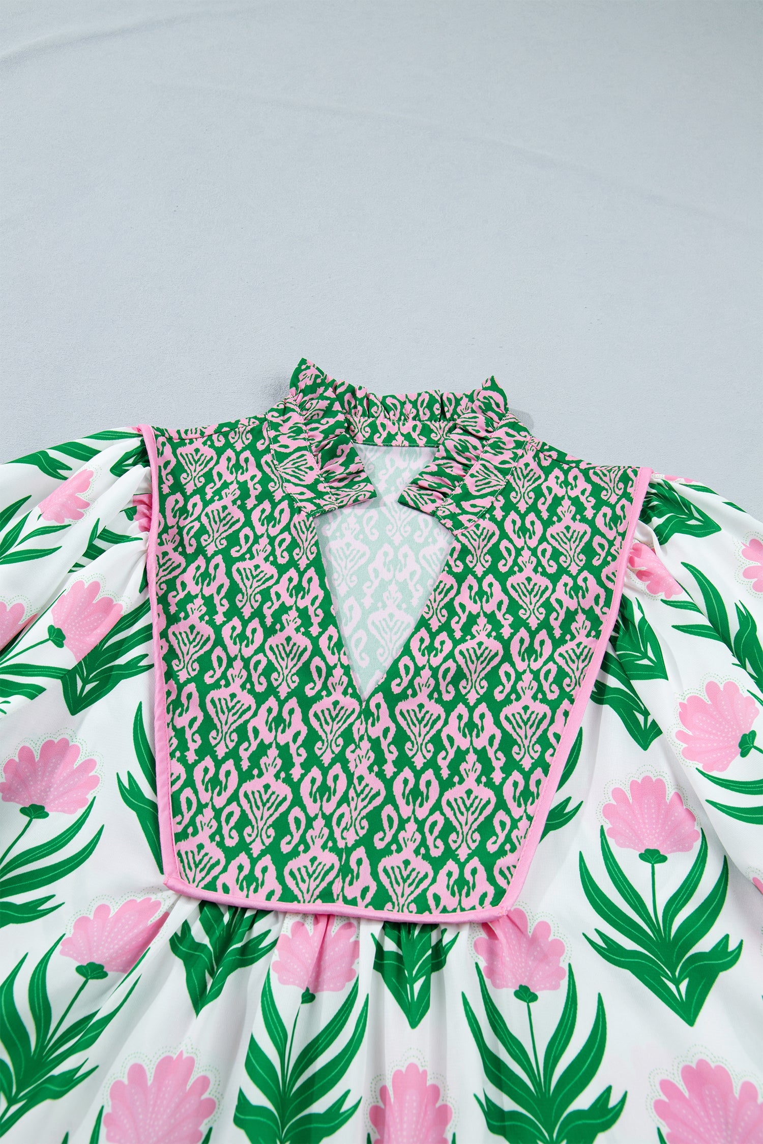 Amiri Sleeve Contrast Bordered Blouse