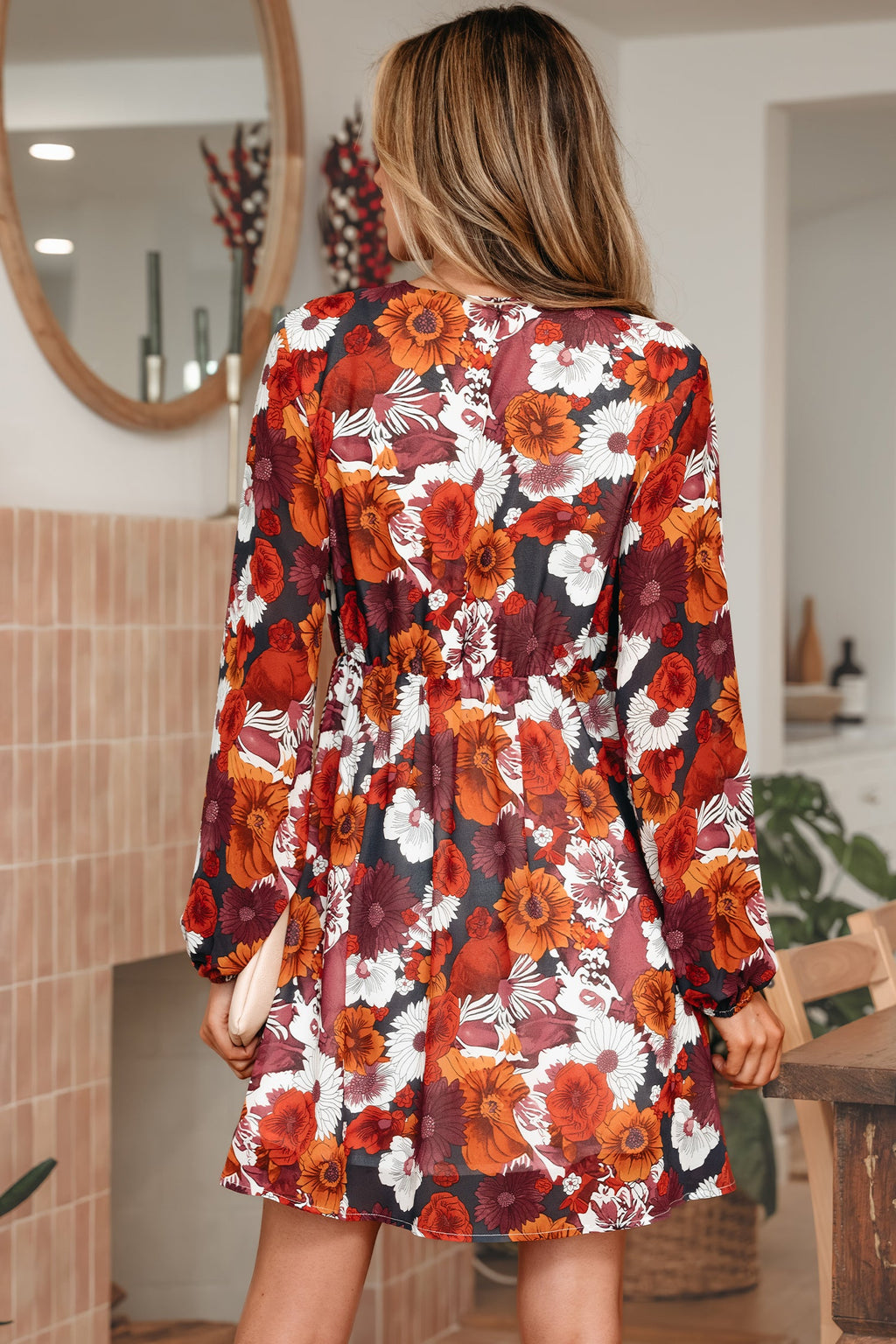 Marianna Sleeve Flowy Mini Dress