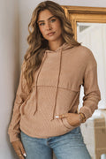 Janelle Knit Kangaroo Hooded Sweatshirt