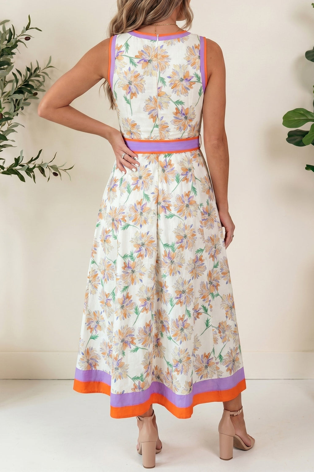 Daphne Belted Sleeveless Maxi Dress