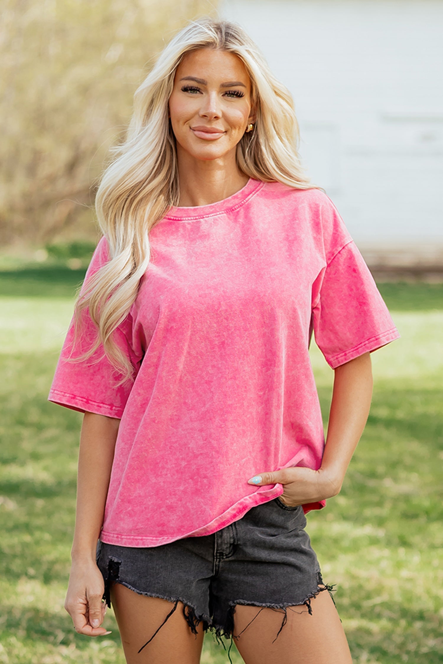 Neriah Mineral Washed Oversize Tee