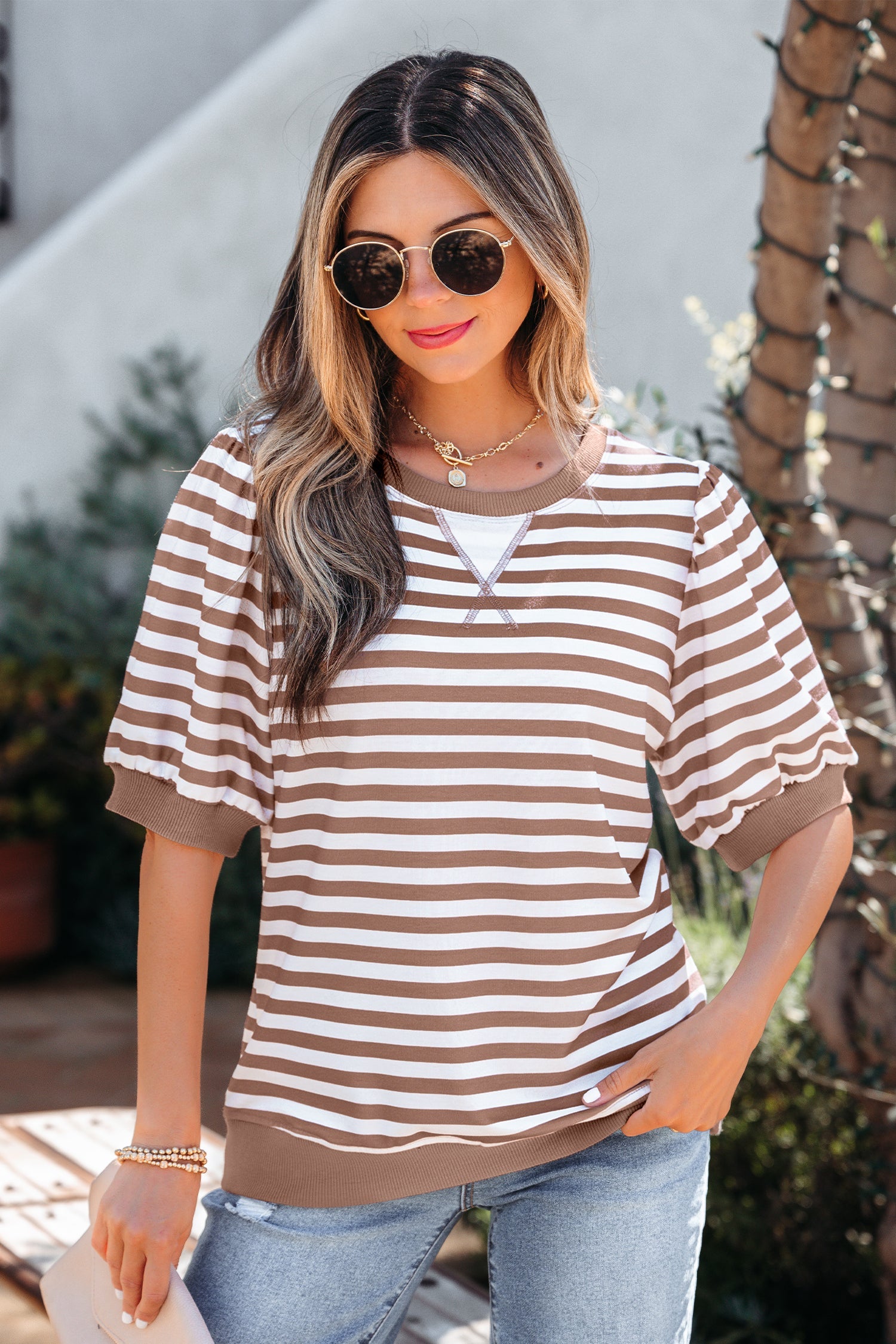 Collins Bubble Sleeve T Shirt