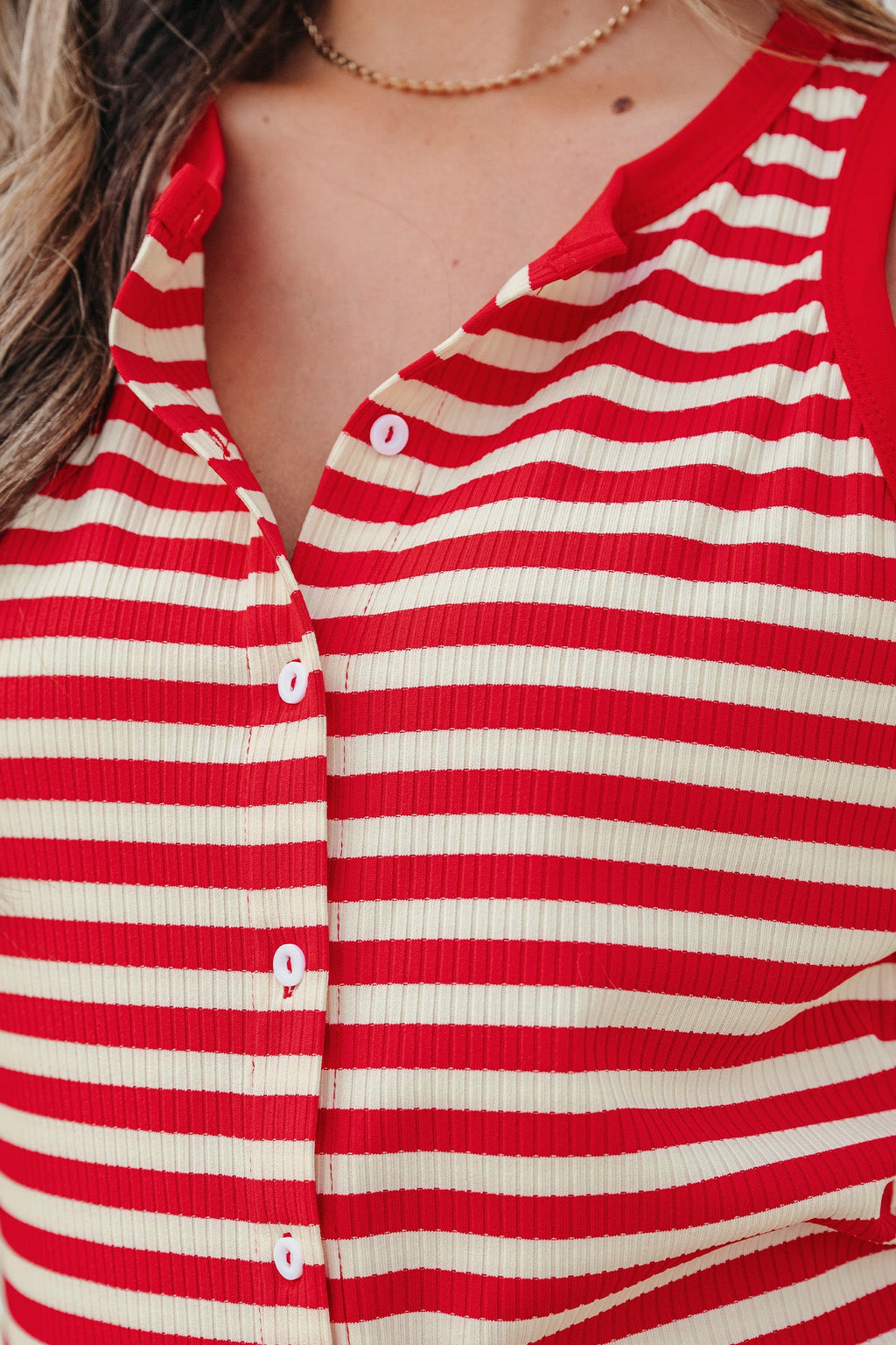 Monica Ribbed Knit Tank Top