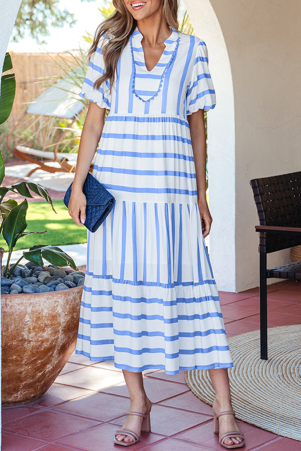 Alora Half Sleeve Vacation Dress