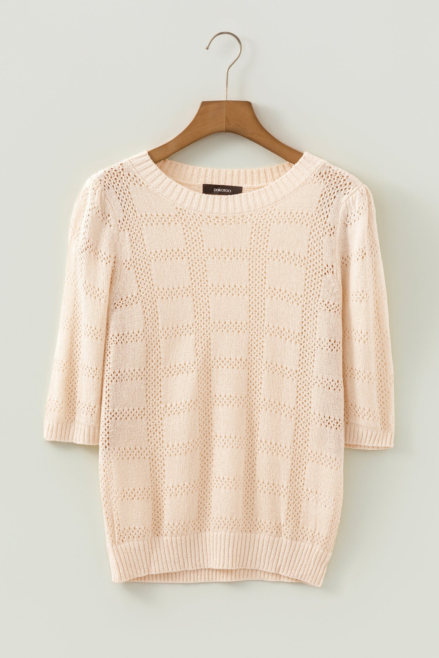 Belen Knit Short Sleeve Sweater