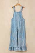 Angel Ruffled Wide Leg Overalls