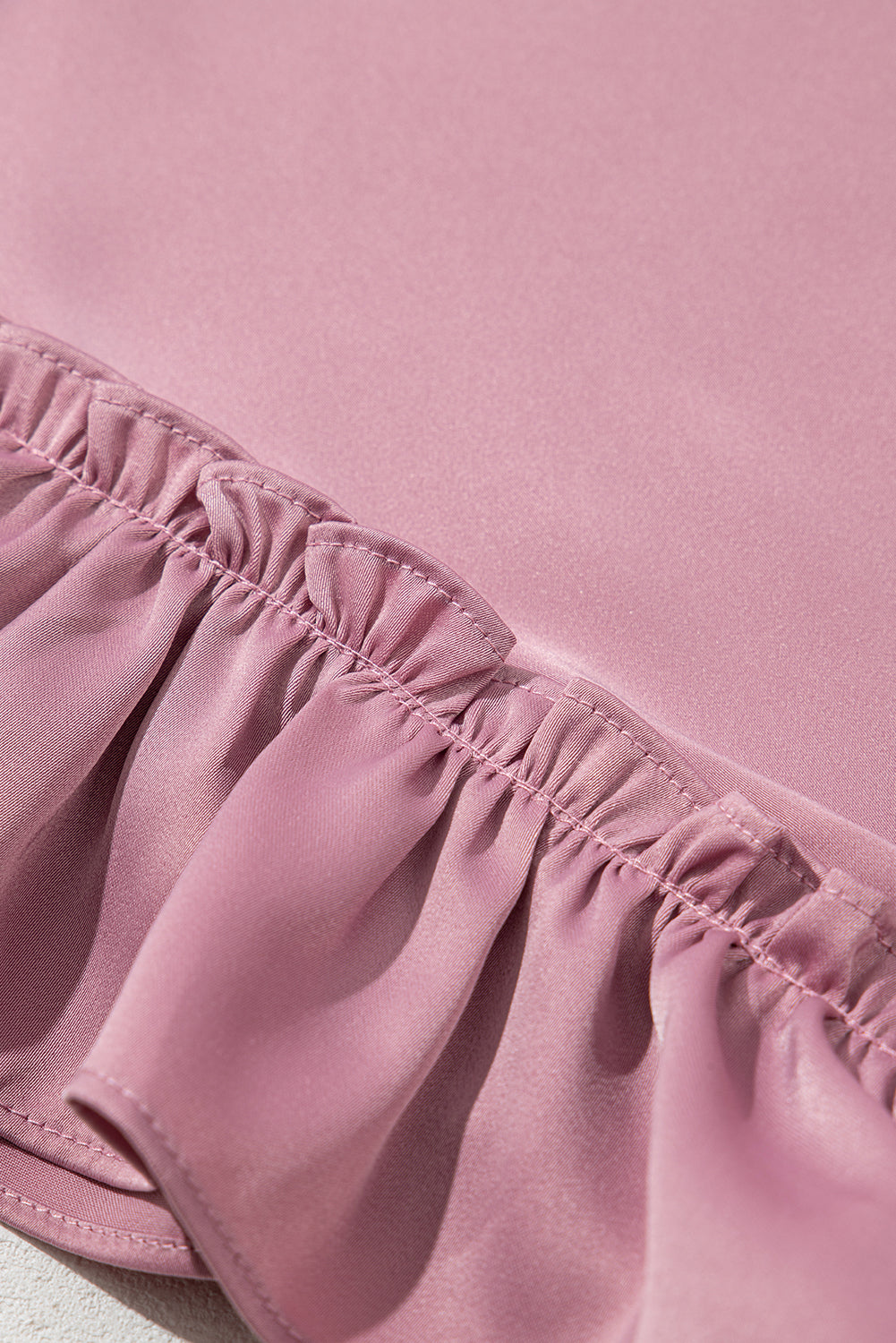 Ruth Satin Ruffle Sleeve Top