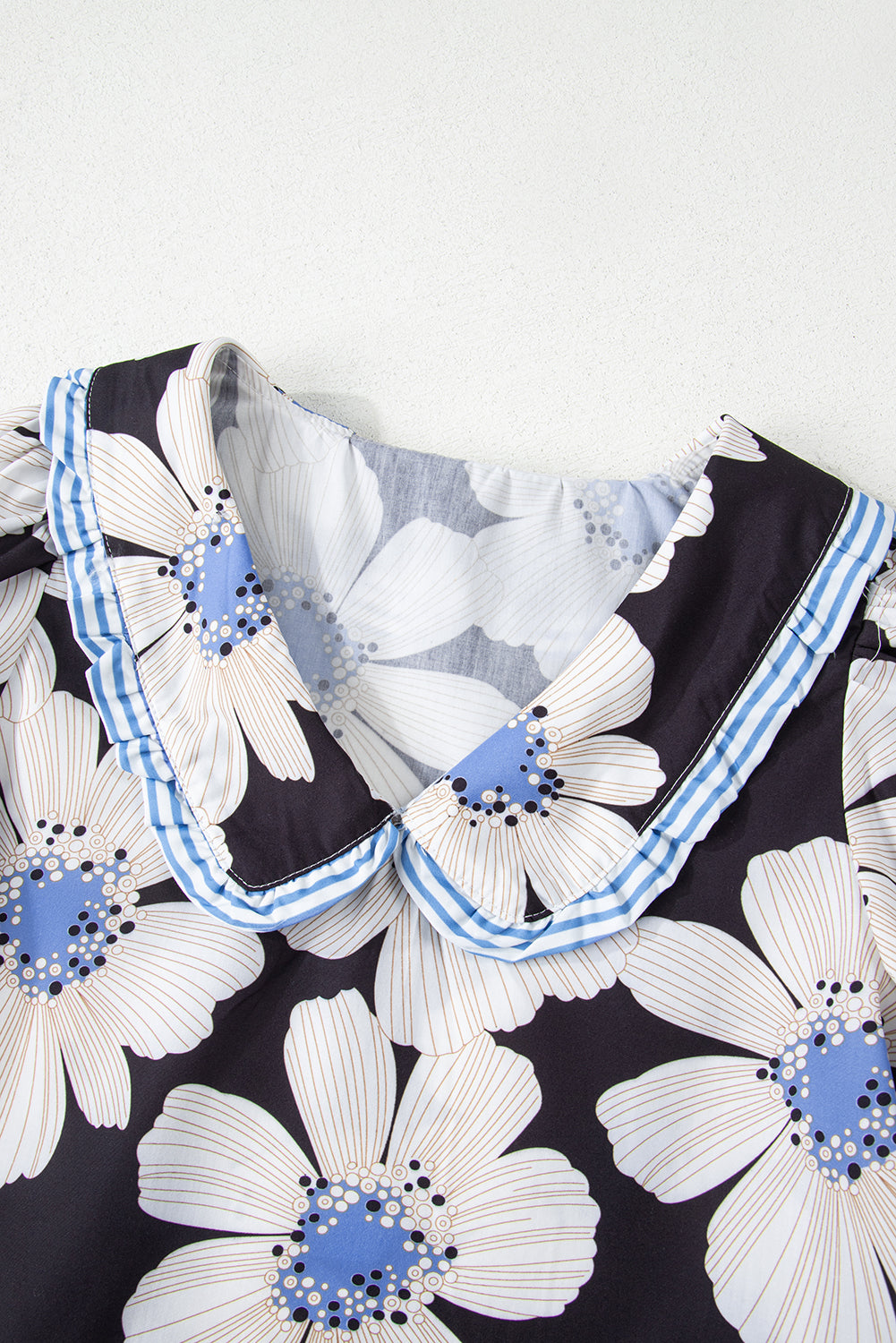Azariah Tie Sleeve Collared Blouse